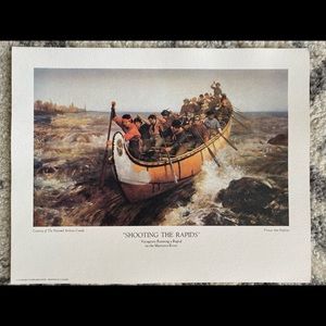 Vintage Art Print set (x4) by Frances Ann Hopkins (1838-1918)